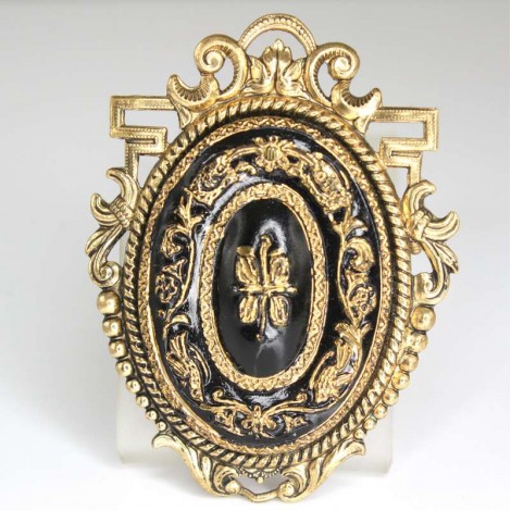 brosa edwardiana "mourning brooch " cca 1910 Marea Britanie